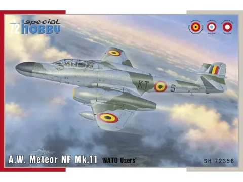 Krabice stavebnice Special Hobby SH72358 A.W. Meteor NF Mk.11 NATO Users v měřítku 1/72