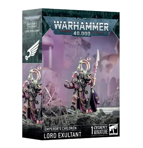 Plastikový model Games Workshop Warhammer 40,000 Emperor's Children: Lord Exultant v měřítku 1:56