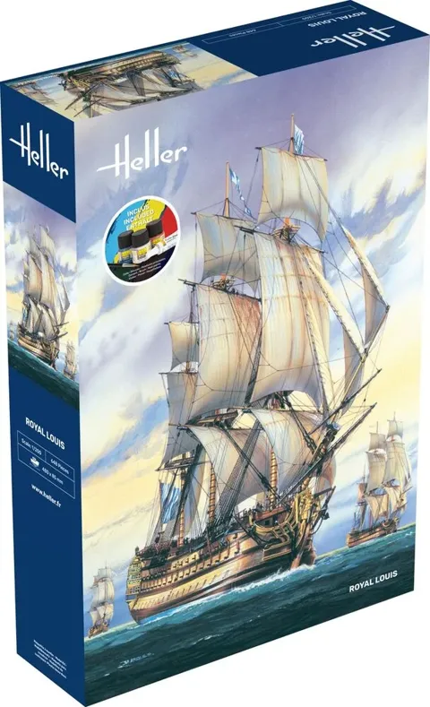 Krabice plastikové stavebnice Heller 58892 Royal Louis Starter Kit v měřítku 1/200
