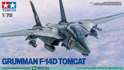 Krabice stavebnice Tamiya 60795 F-14D Tomcat v měřítku 1/72