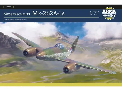 Krabice stavebnice Arma Hobby 70083 Messerschmitt Me 262 A-1a Schwalbe v měřítku 1/72