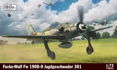 Krabice stavebnice IBG Models 72543 Focke-Wulf Fw 190D-9 Jagdgeschwader 301 v měřítku 1/72