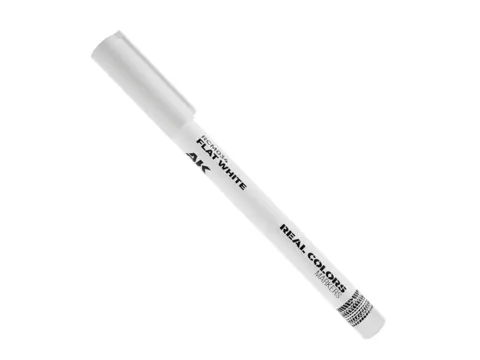 Akrylový popisovač AK RC Markers RCM034 bílá matná (Flat White), balení 1 ks