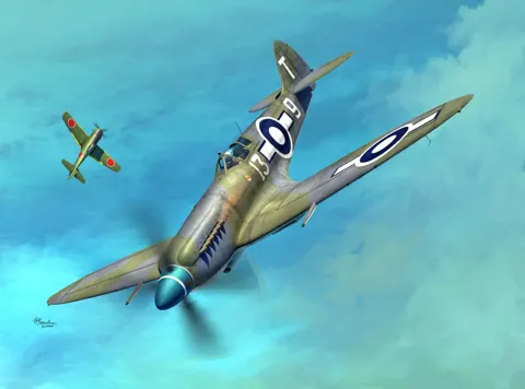 Krabice plastové stavebnice Sword SW72155 Seafire Mk.XV v měřítku 1/72