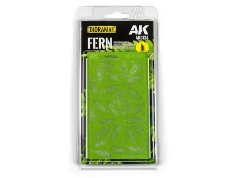 Arch laserem vyřezaných kapradin AK Interactive AK8134 AK Vegetation Fern pro měřítko 1:35