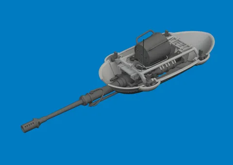 Sada Eduard Brassin PRINT 6481158 kanónová gondola MK 101 pro Hs 129B v měřítku 1/48