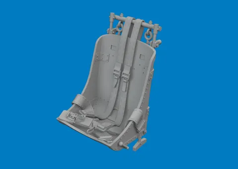 Eduard Brassin PRINT 6481155 – 3D tištěná sedačka P-47D Razorback s pásy v měřítku 1/48