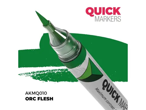 Marker s kontrastní barvou AK Interactive Quick Marker AKMQ010 orkí kůže (Orc Flesh)