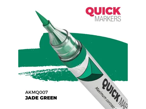 Marker s kontrastní barvou AK Quick Marker AKMQ007 nefritově zelená (Jade Green)