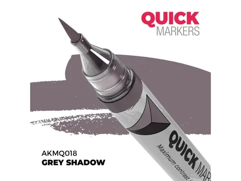 Marker s kontrastní barvou AK Interactive Quick Marker AKMQ018 šedý stín Grey Shadow