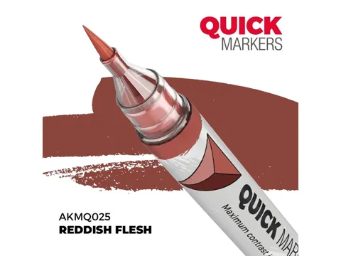 Marker s kontrastní barvou AK Interactive Quick Marker AKMQ025 načervenalá pleť Reddish Flesh
