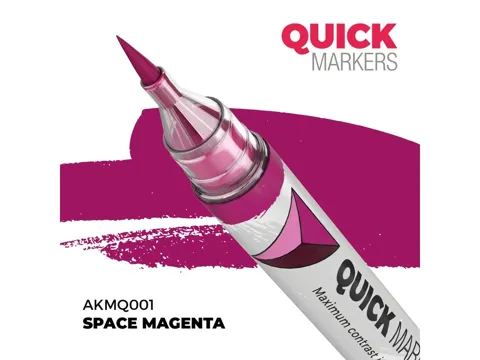 Marker s kontrastní barvou AK Interactive Quick Marker AKMQ001 vesmírná purpurová (Space Magenta)