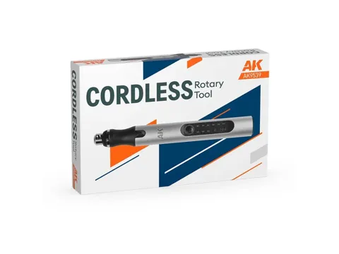 Bezdrátová rotační bruska AK Interactive AK9539 AK Tools se sadou nástavců