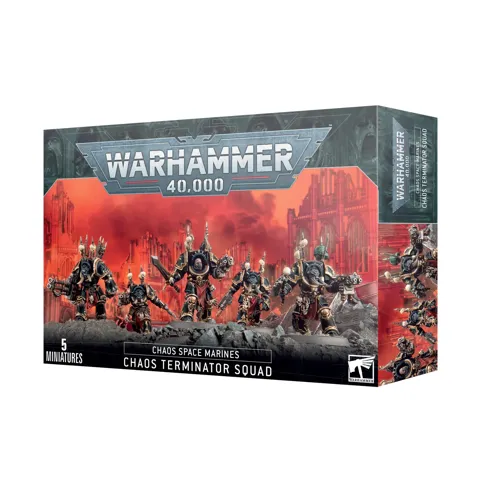 Balení Games Workshop Warhammer 40,000 Chaos Space Marines: Terminators, 5 figurek 1:56