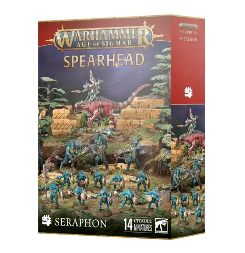 Balení Games Workshop Spearhead: Seraphon pro Warhammer Age of Sigmar v měřítku 1:56