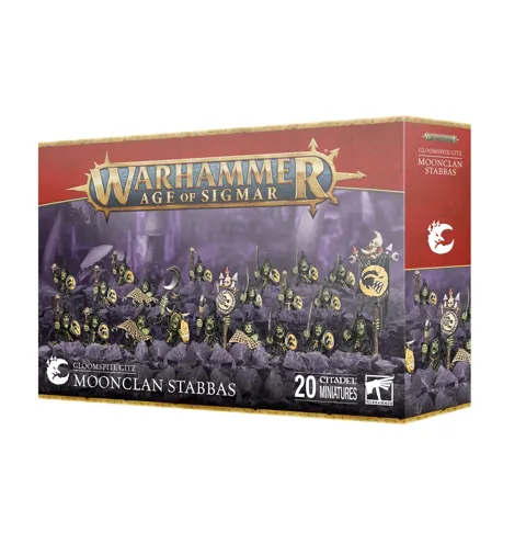 Plastikový set figurek Games Workshop Gloomspite Gitz Moonclan Stabbas pro Warhammer Age of Sigmar