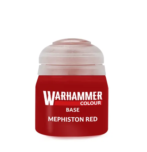 Lahvička akrylové barvy Citadel Base 21-03 Mephiston Red 12 ml s kapátkem