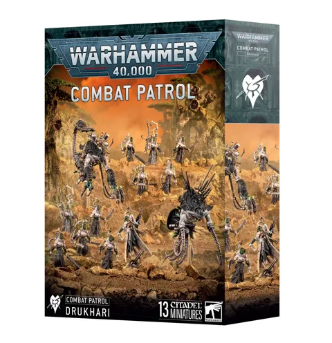 Krabice sady Games Workshop Combat Patrol: Drukhari s miniaturami pro Warhammer 40,000