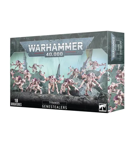 Balení Games Workshop Tyranids: Genestealers, 10 plastových modelů Warhammer 40,000 v měřítku 1:56