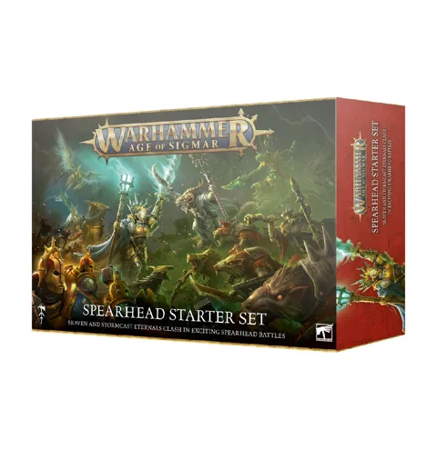 Balení Warhammer Age of Sigmar Ultimate Starter Set s miniaturami Stormcast Eternals a Skavenů