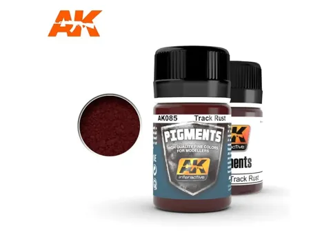 Dóza pigmentu AK Interactive Pigments AK085 rez pásů (Track Rust) 35 ml