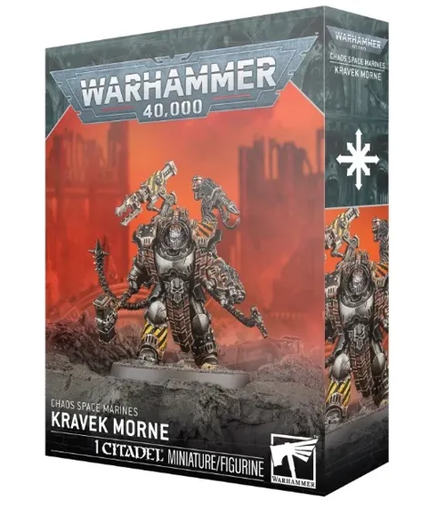 Balení plastikového modelu Games Workshop Warhammer 40,000 Chaos Space Marines: Kravek Morne