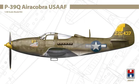 Krabice plastikové stavebnice Hobby 2000 H2K48047 P-39Q Airacobra USAAF v měřítku 1/48