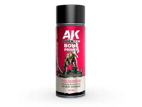 Sprej AK Interactive AK1060 Bone Primer, kostěná základová barva, 400 ml
