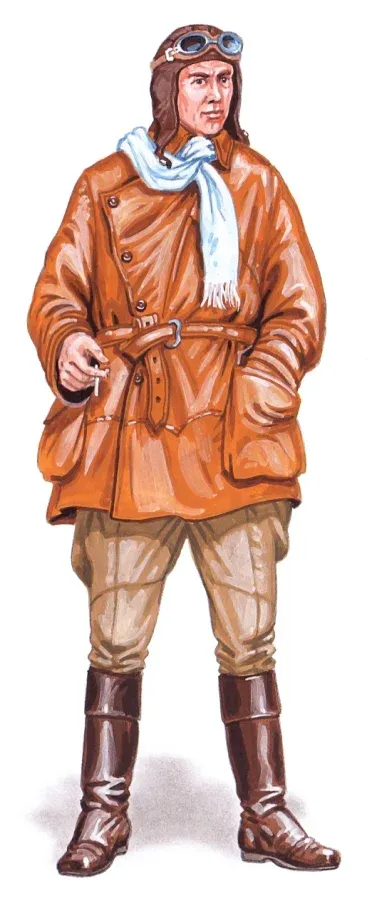 Resinová figurka Plus Model AL4078 pilot 1. světové války v měřítku 1/48