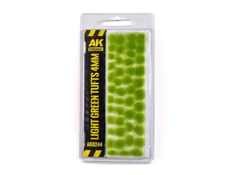 Samolepicí trsy trávy AK Interactive AK8244 Vegetation Light Green 4 mm na nosné podložce