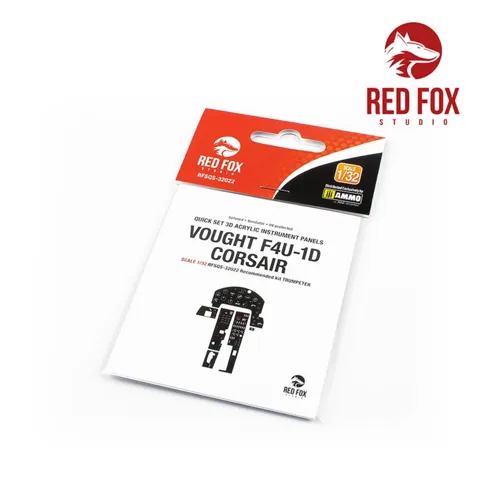 Red Fox Studio RFSQS-32022 Quick Set 3D přístrojové panely pro Corsair F4U-1D 1/32