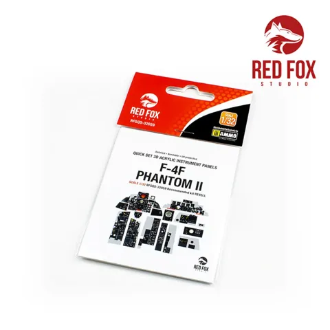 3D přístrojové panely Red Fox Studio Quick Set RFSQS-32059 pro F-4F Phantom II 1/32