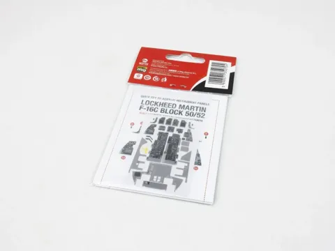 Set 3D přístrojových panelů Red Fox Studio RFSQS-32071 pro F-16C Block 50/52 v měřítku 1/32