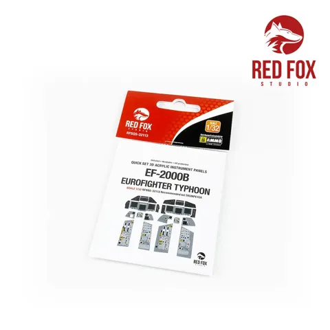 Red Fox Studio Quick Set RFSQS-32113 3D přístrojové panely pro Eurofighter Typhoon 1/32