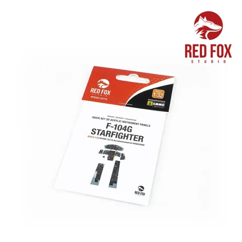 Red Fox Studio Quick Set 3D RFSQS-32115 3D přístrojové panely pro F-104G Starfighter 1/32