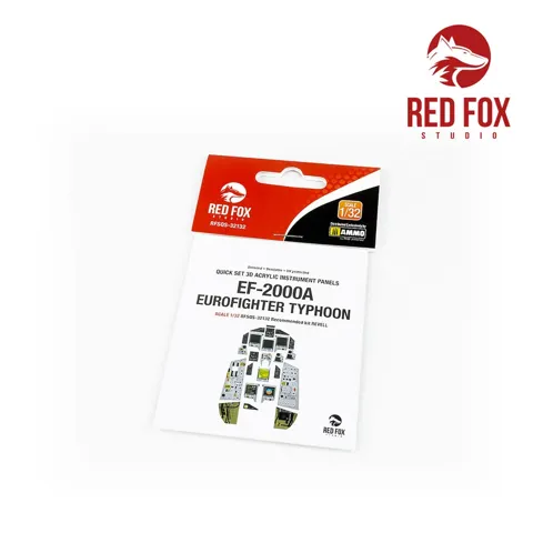 Set 3D přístrojových panelů Red Fox Studio Quick Set RFSQS-32132 pro Eurofighter Typhoon 1/32