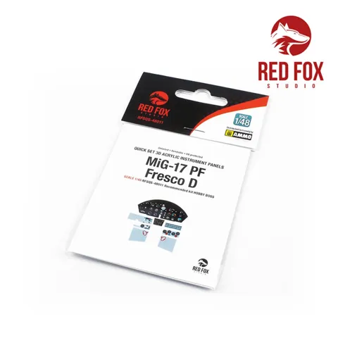 Red Fox Studio Quick Set RFSQS-48011 3D přístrojové panely MiG-17PF Fresco D 1/48