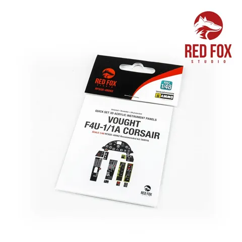 Red Fox Studio RFSQS-48062 Quick Set 3D přístrojové panely pro Corsair 1/48