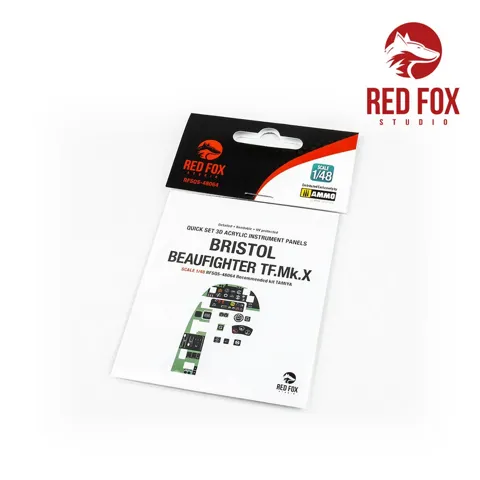 3D přístrojové panely Red Fox Studio Quick Set RFSQS-48064 pro Bristol Beaufighter TF Mk.X 1/48