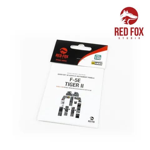 Red Fox Studio RFSQS-48068 Quick Set 3D přístrojové panely F-5E Tiger II v měřítku 1/48