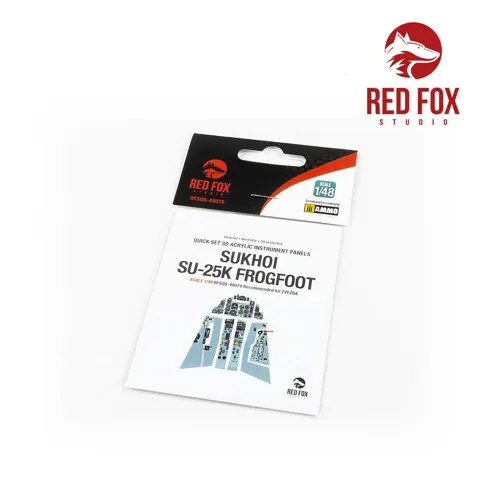 Red Fox Studio RFSQS-48079 Quick Set 3D panely kokpitu Su-25K v měřítku 1/48