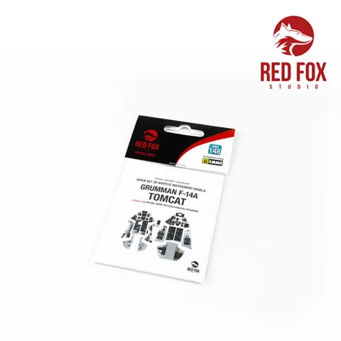 Set 3D přístrojových panelů Red Fox Studio RFSQS-48097 pro F-14A Tomcat 1/48