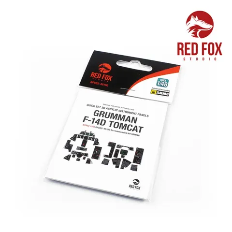 Set 3D přístrojových panelů Red Fox Studio Quick Set RFSQS-48100 pro F-14D Tomcat 1/48