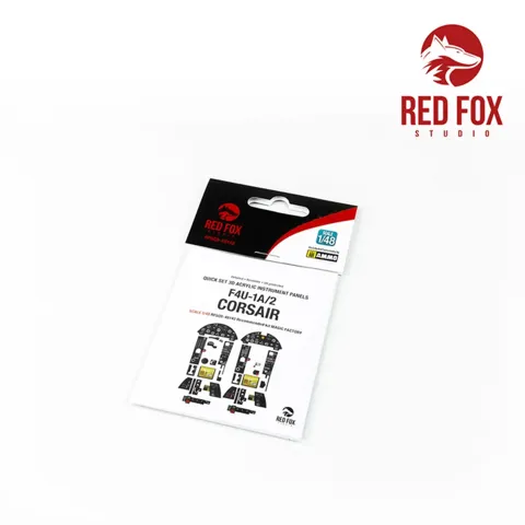 Red Fox Studio RFSQS-48142 3D přístrojové panely pro F4U-1A/2 Corsair v měřítku 1/48