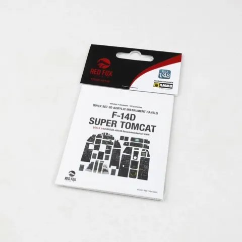 Red Fox Studio Quick Set RFSQS-48149 – 3D přístrojové panely F-14D Super Tomcat 1/48