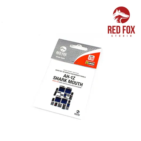 Red Fox Studio RFSQS-35003 3D přístrojové panely pro AH-1Z Shark Mouth v měřítku 1/35