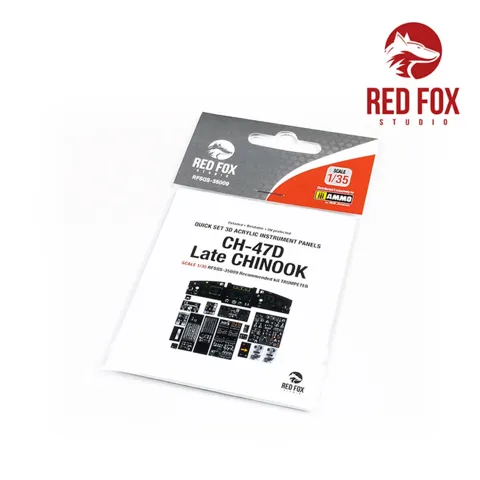 Red Fox Studio Quick Set RFSQS-35009 3D přístrojové panely pro CH-47D Late Chinook 1/35