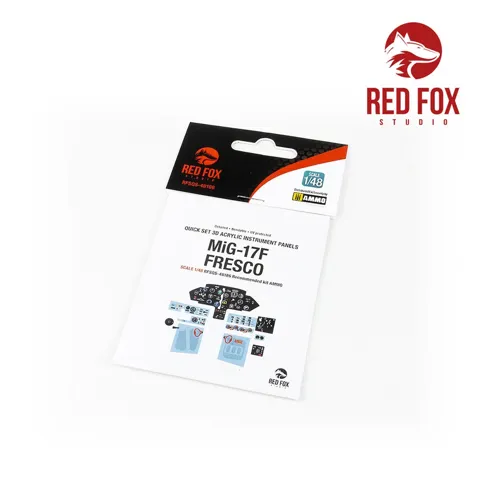 Red Fox Studio RFSQS-48186 Quick Set 3D přístrojové panely MiG-17 Fresco v měřítku 1/48