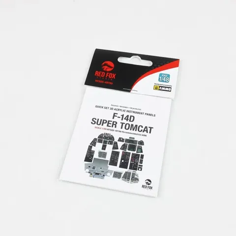 Red Fox Studio Quick Set 3D RFSQS-48190 přístrojové panely pro F-14D Super Tomcat 1/48