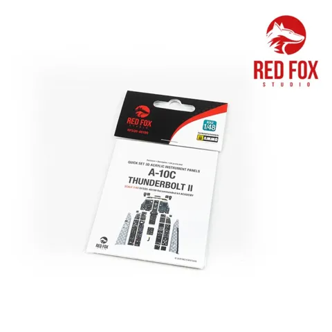 Red Fox Studio Quick Set RFSQS-48199 – 3D přístrojové panely 1/48 pro A-10C Thunderbolt II